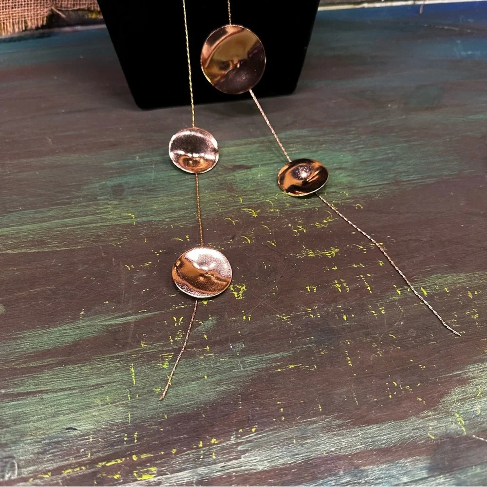 Trendy geometric round versatile‎ statement necklace NWOT
